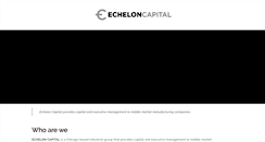 Desktop Screenshot of echeloncapital.com